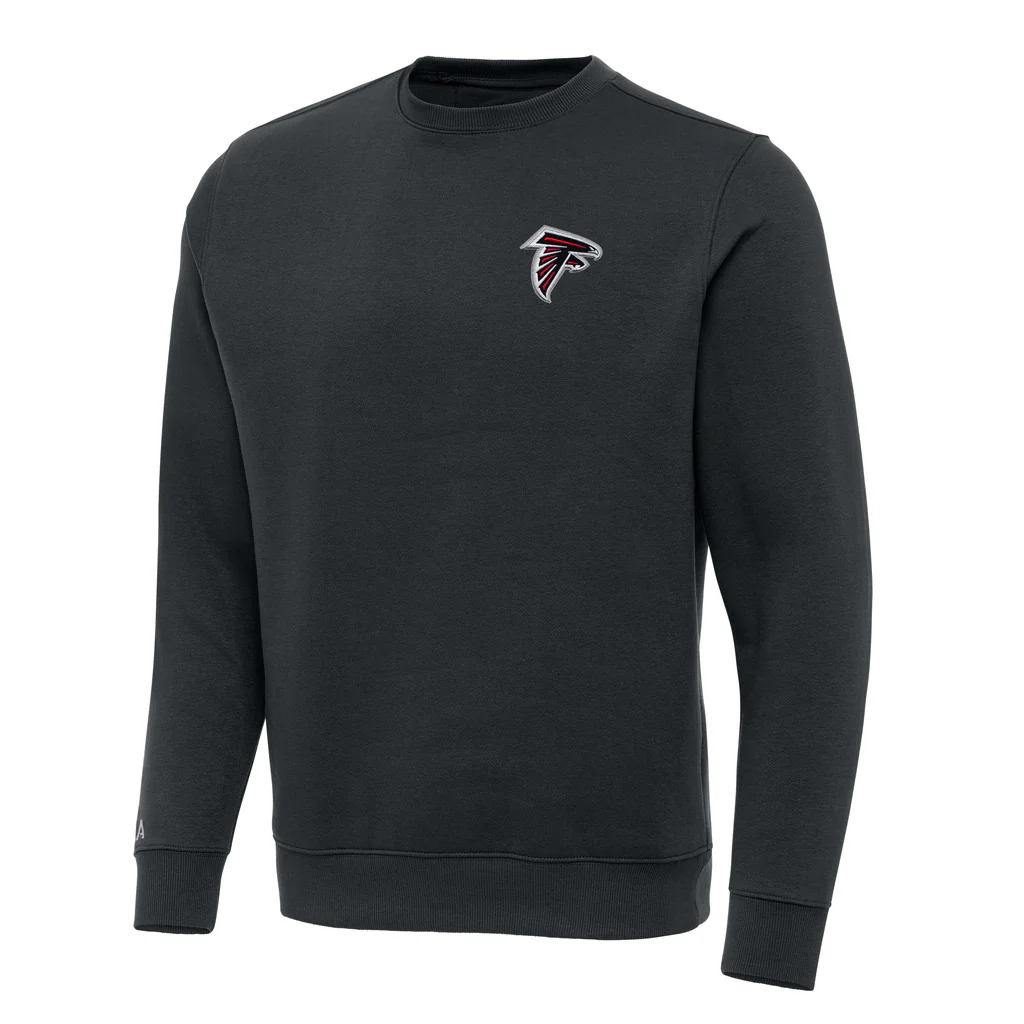 NFL Atlanta Falcons Antigua Victory Crewneck Sweater - Charcoal