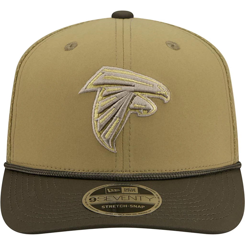 NFL Atlanta Falcons New Era 2025 Salute to Service 9SEVENTY Stretch-Snapback Hat - Green - Image 3