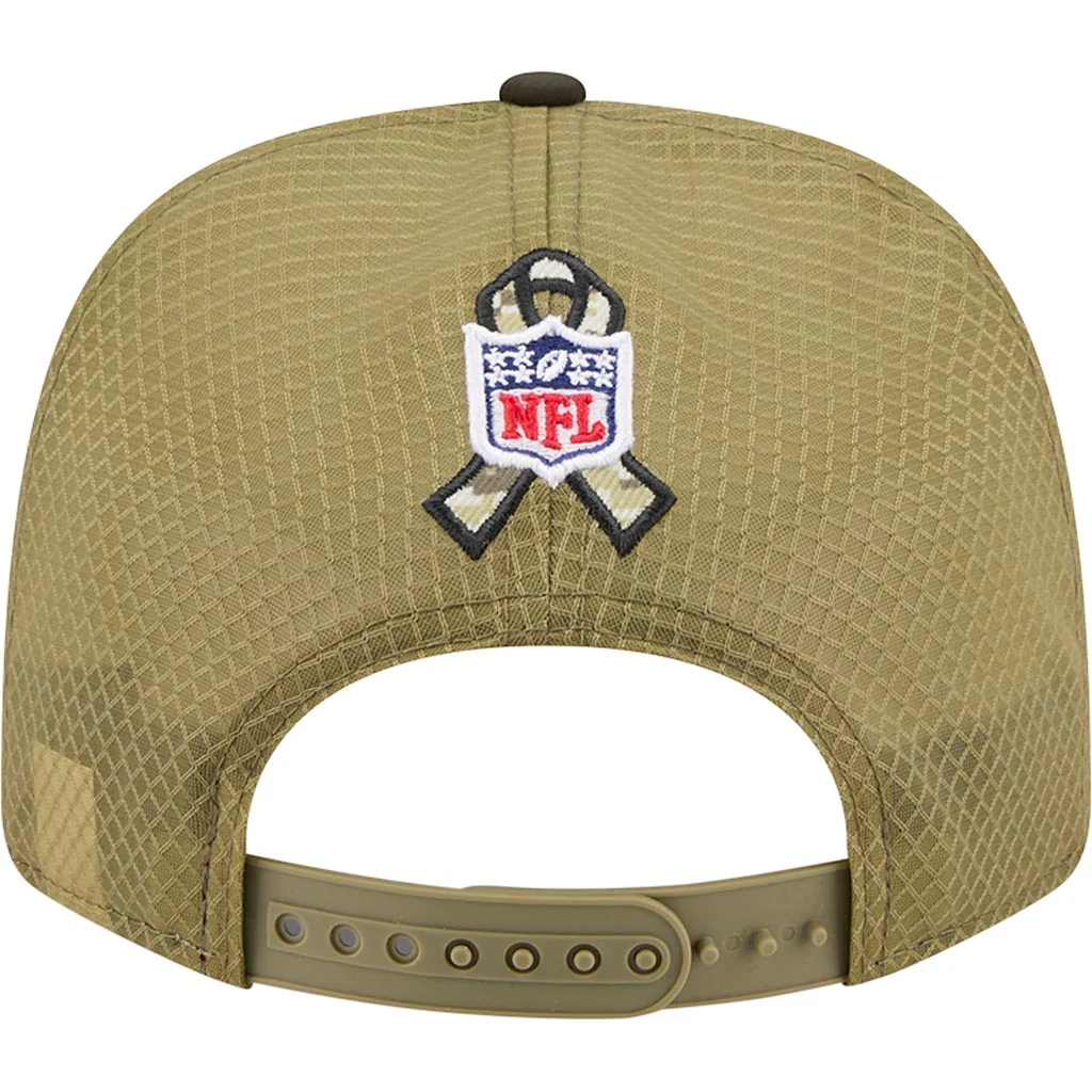 NFL Atlanta Falcons New Era 2025 Salute to Service 9SEVENTY Stretch-Snapback Hat - Green - Image 4