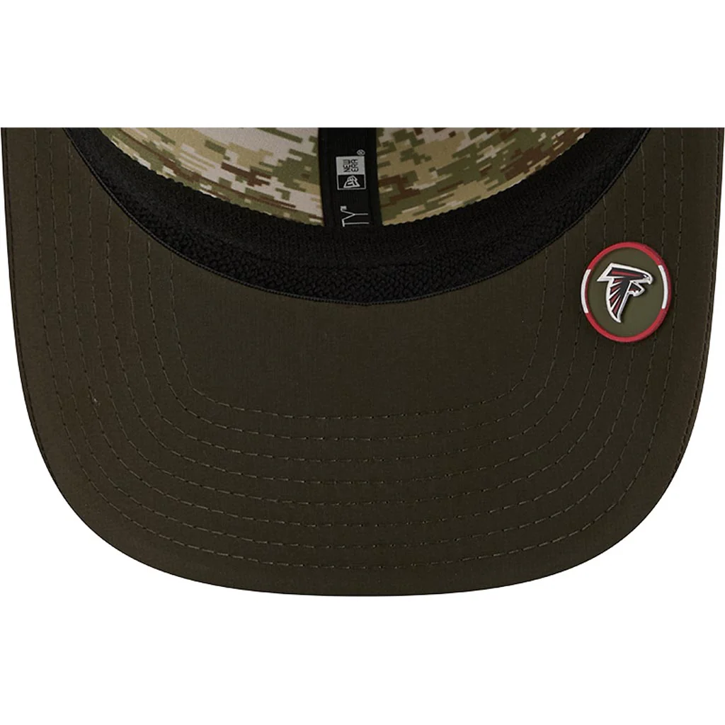 NFL Atlanta Falcons New Era 2025 Salute to Service 9SEVENTY Stretch-Snapback Hat - Green - Image 5