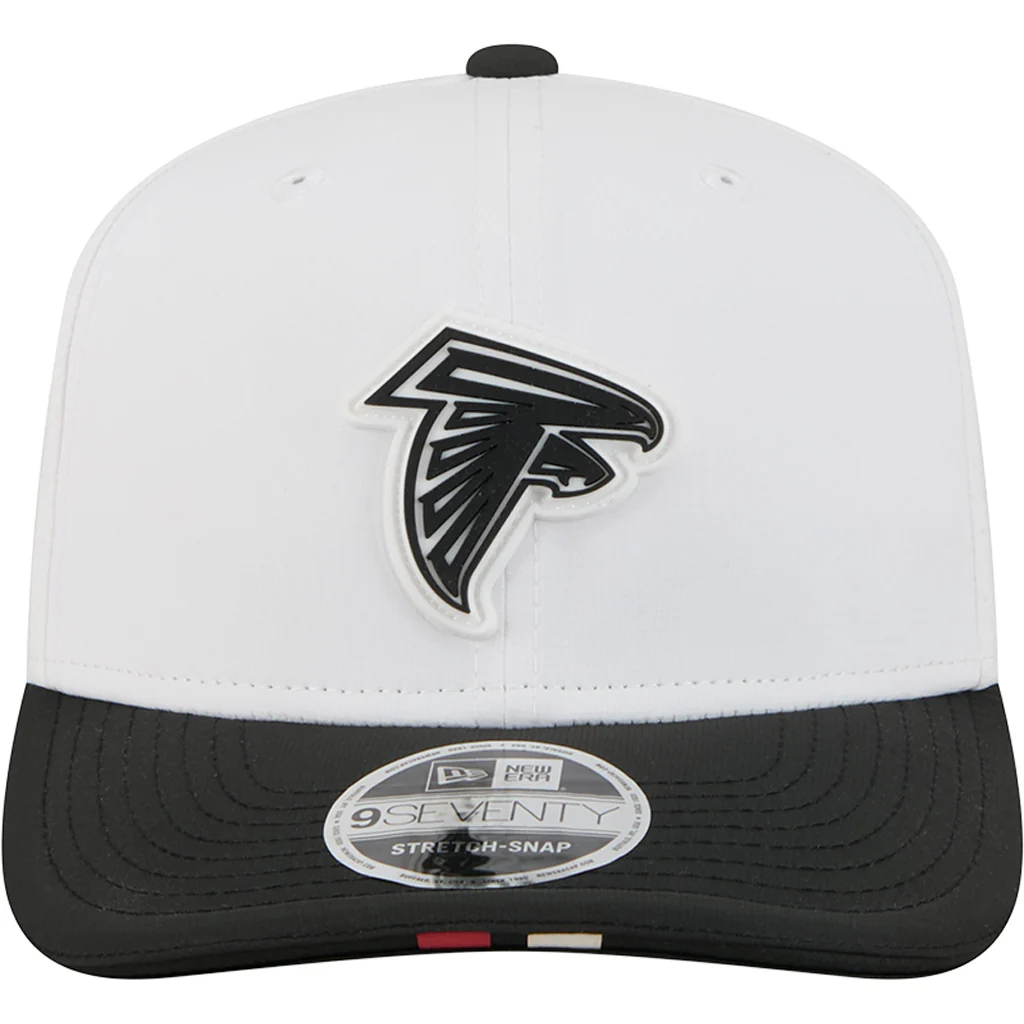 NFL Atlanta Falcons New Era 2025 Training 9SEVENTY Stretch-Snapback Hat - White - Image 3