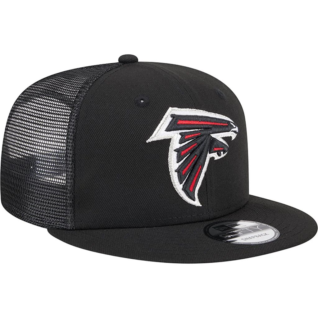 NFL Atlanta Falcons New Era 9FIFTY Snapback Trucker Hat - Black - Image 2