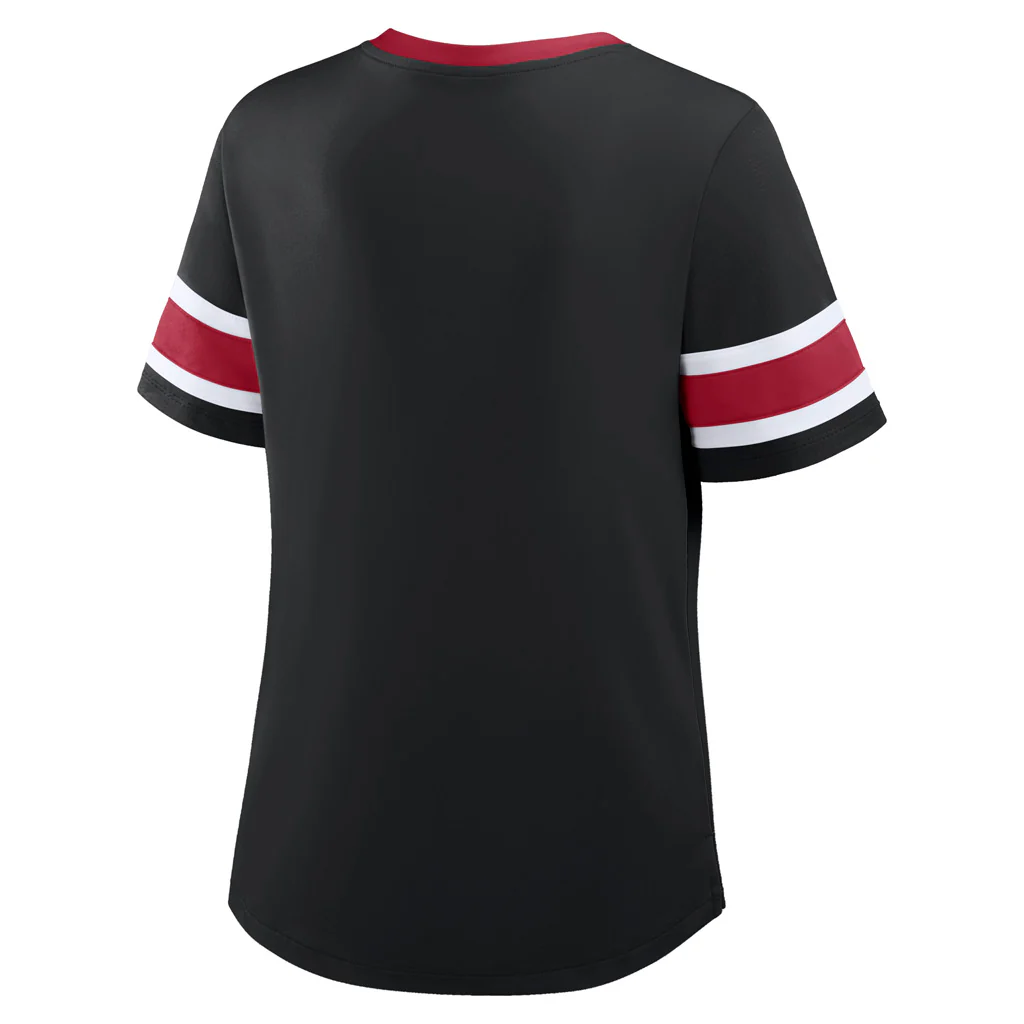 NFL Atlanta Falcons Women's Fanatics Draw Play Athena Lace-Up Top - Black - Image 3
