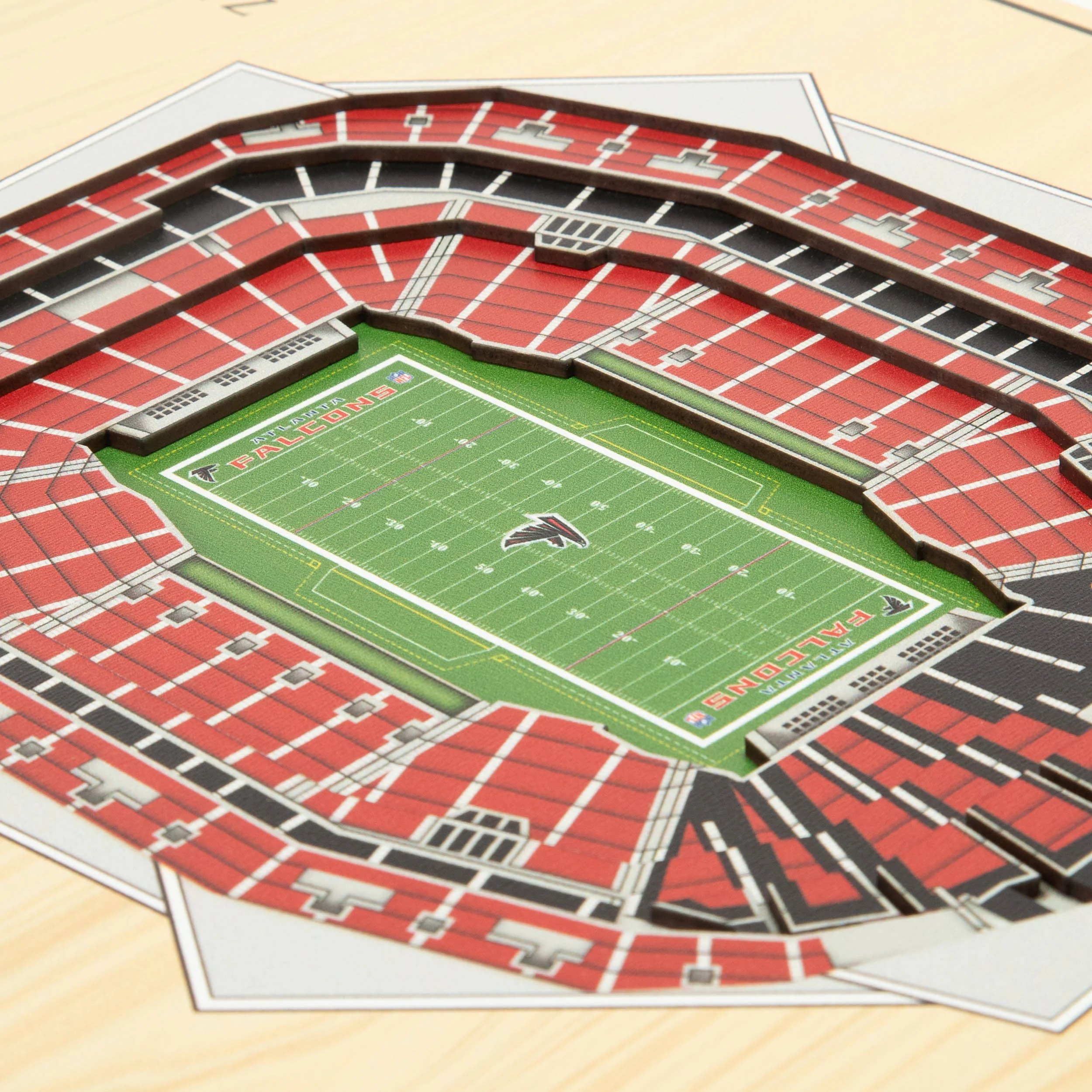 NFL Atlanta Falcons You the fan 5-Layer Stadium View Wall Art - Image 3