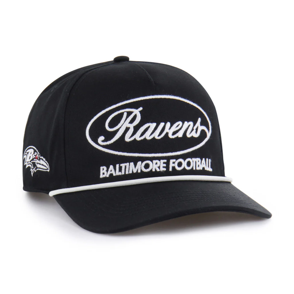 NFL Baltimore Ravens '47 Foundational Hitch Snapback Hat - Black