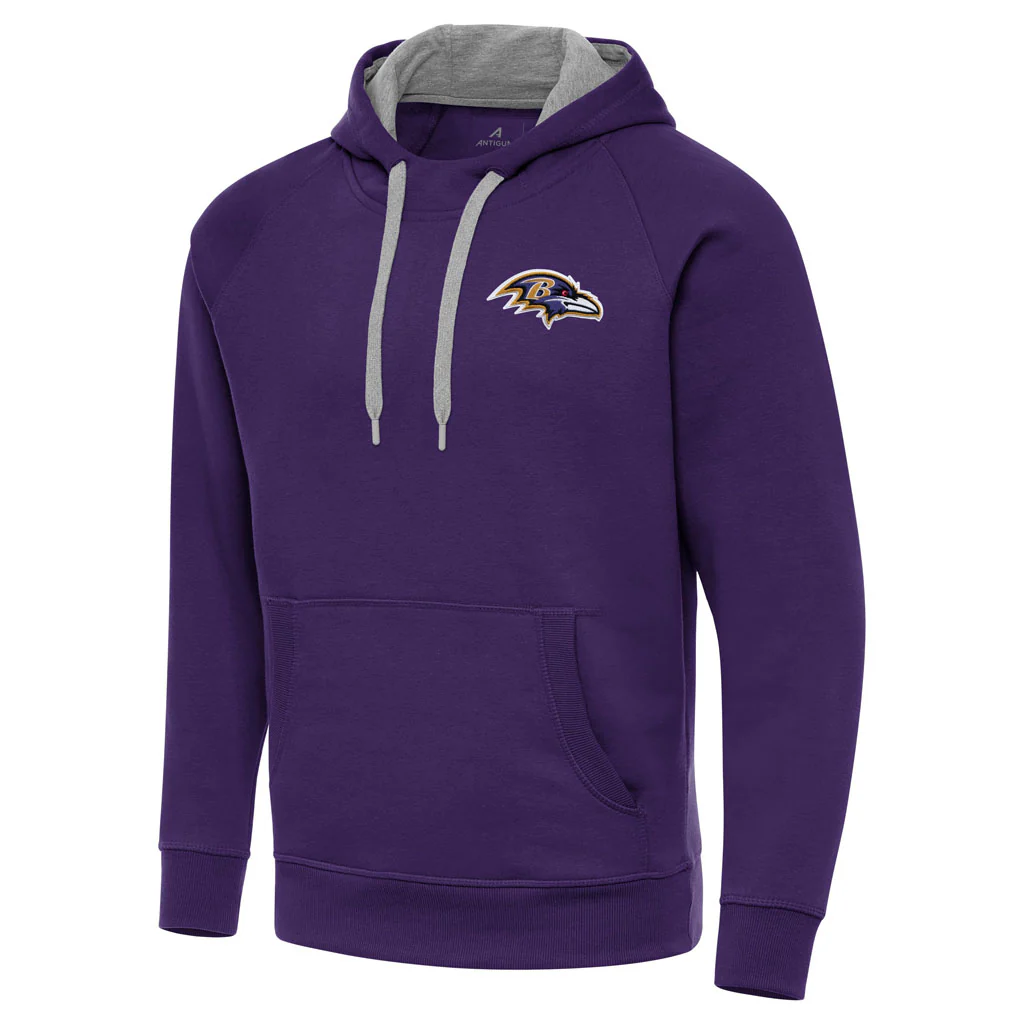 NFL Baltimore Ravens Antigua Victory Pullover Hoodie - Purple