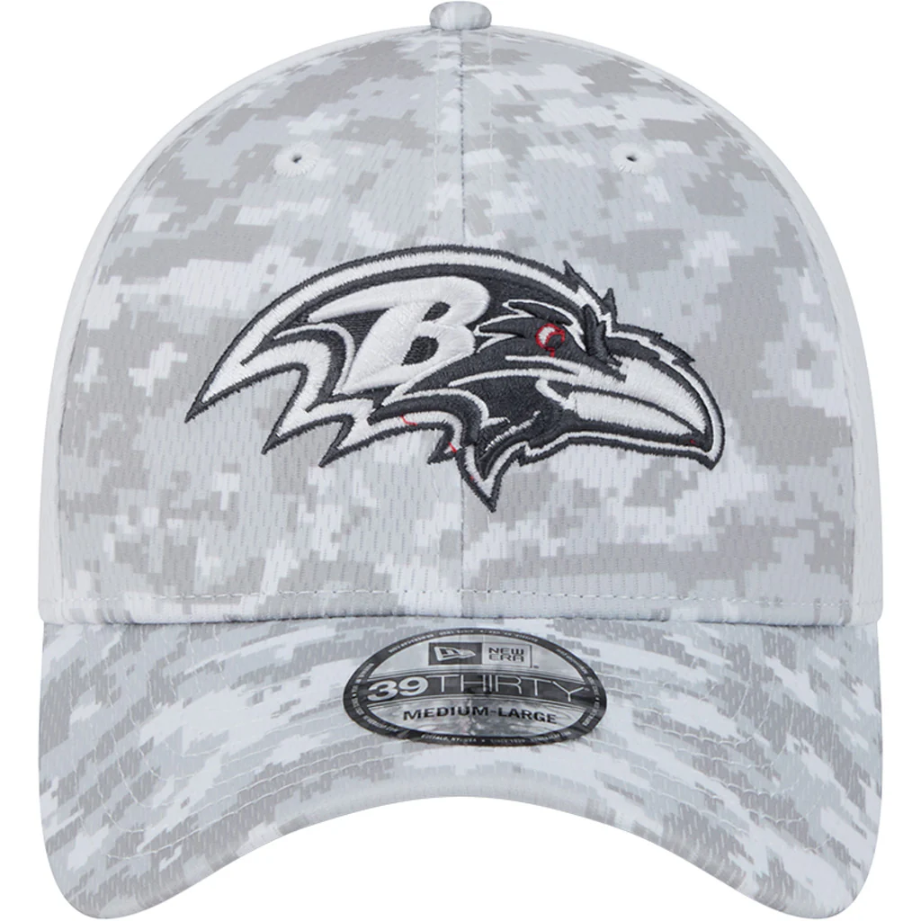 NFL Baltimore Ravens New Era 2024 Salute to Service 39THIRTY Flex Fit Hat - Image 3