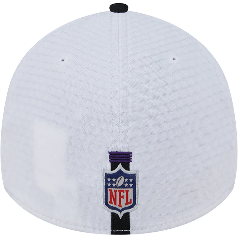 NFL Baltimore Ravens New Era 2024 Training 39THIRTY Flex Fit Hat - White - Image 4