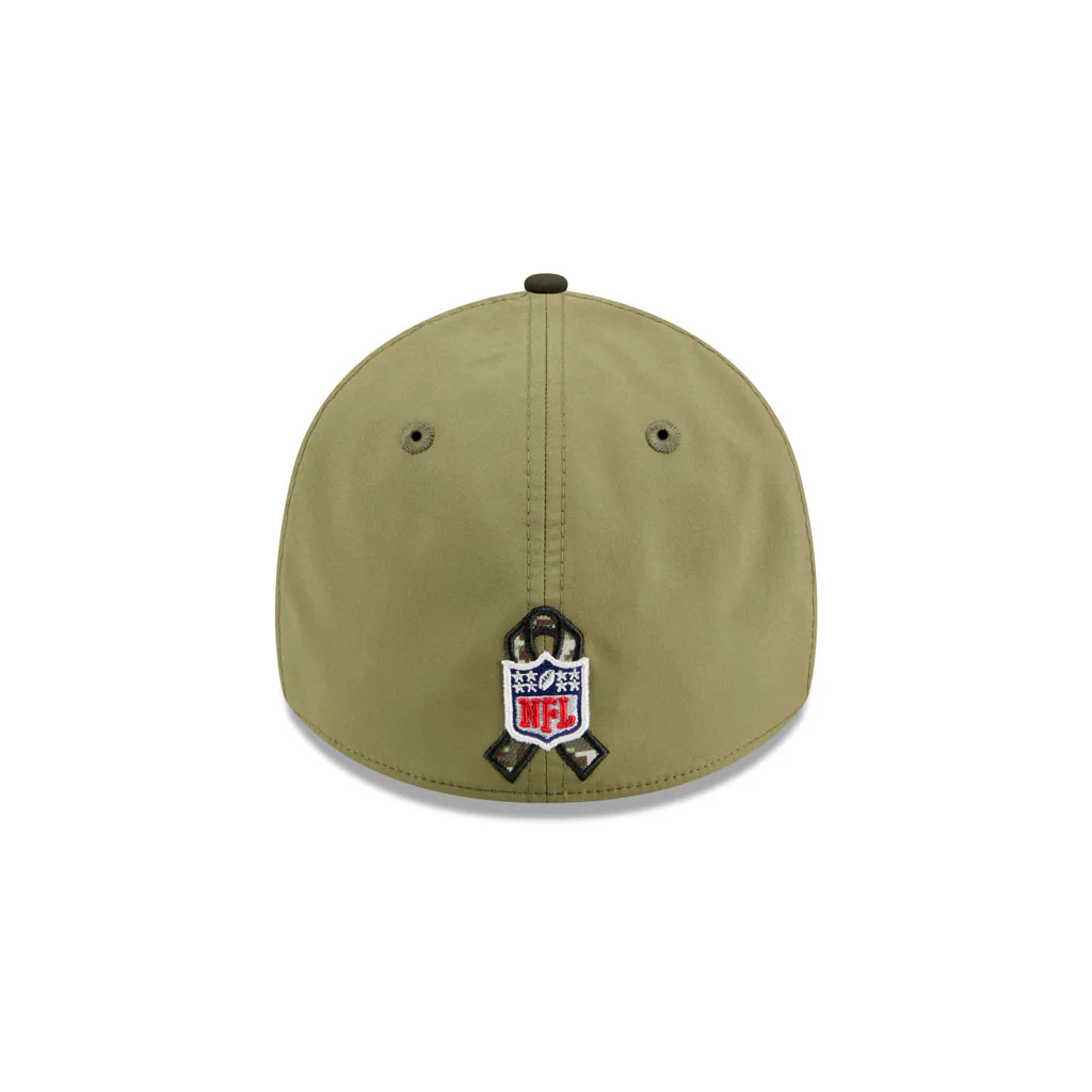 NFL Baltimore Ravens New Era 2025 Salute to Service 39THIRTY Flex Fit Hat - Green - Image 4