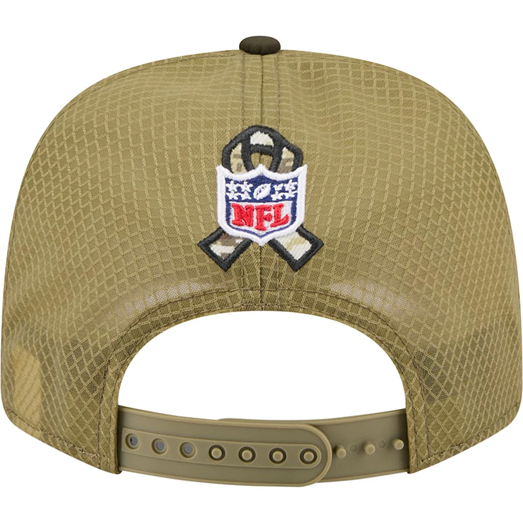 NFL Baltimore Ravens New Era 2025 Salute to Service 9SEVENTY Stretch-Snapback Hat - Green - Image 4