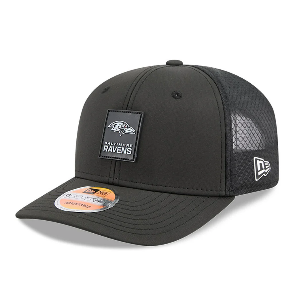 NFL Baltimore Ravens New Era 2025 Sideline 9SEVENTY Stretch-Snapback Hat - Black