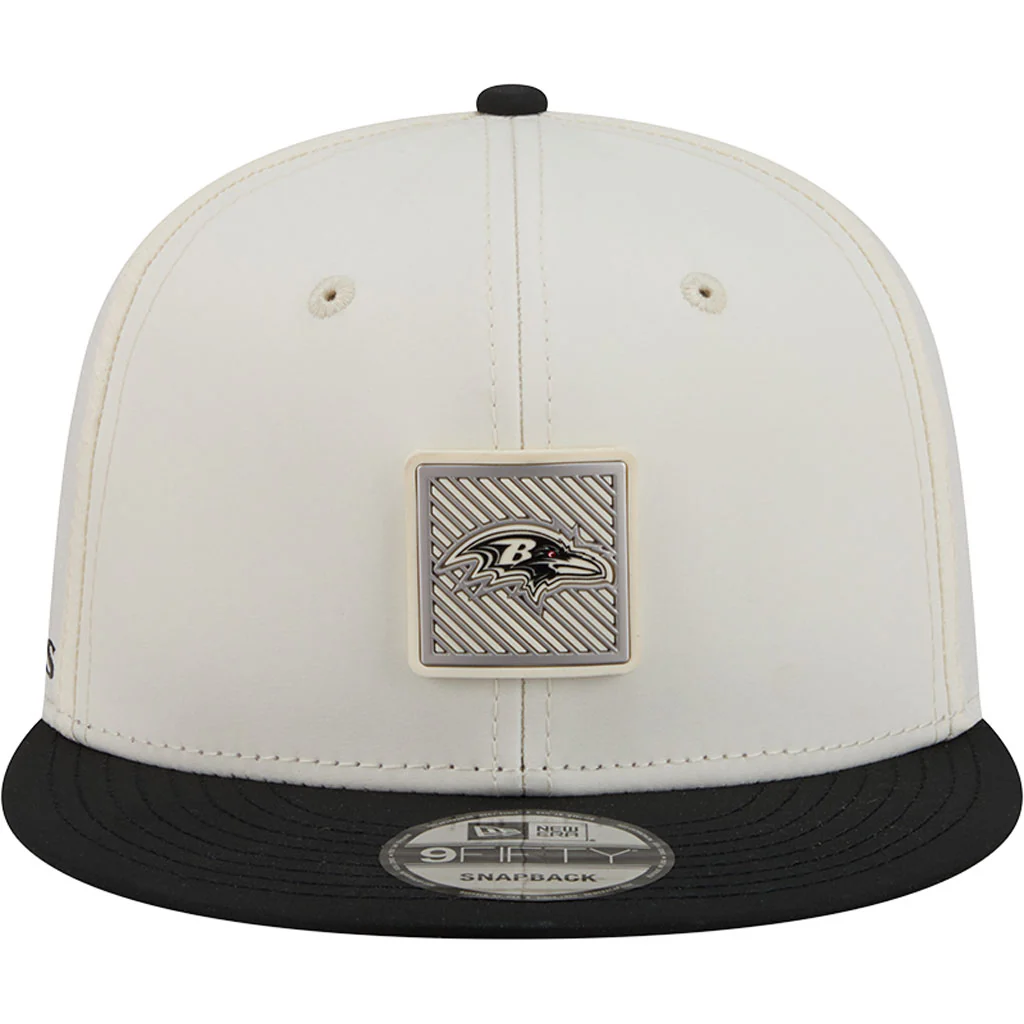NFL Baltimore Ravens New Era 2026 Training 9FIFTY Snapback Hat - Cream - Image 3