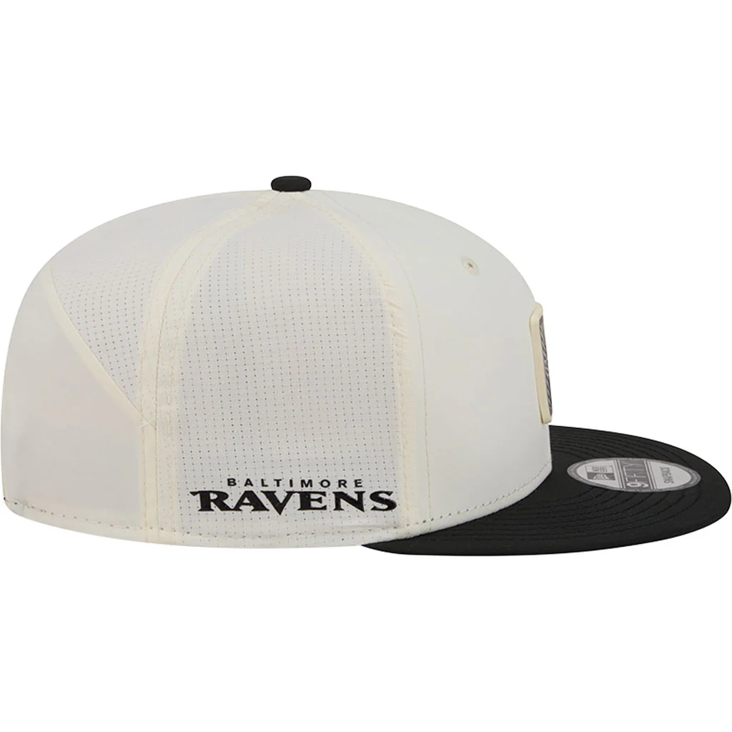 NFL Baltimore Ravens New Era 2026 Training 9FIFTY Snapback Hat - Cream - Image 5