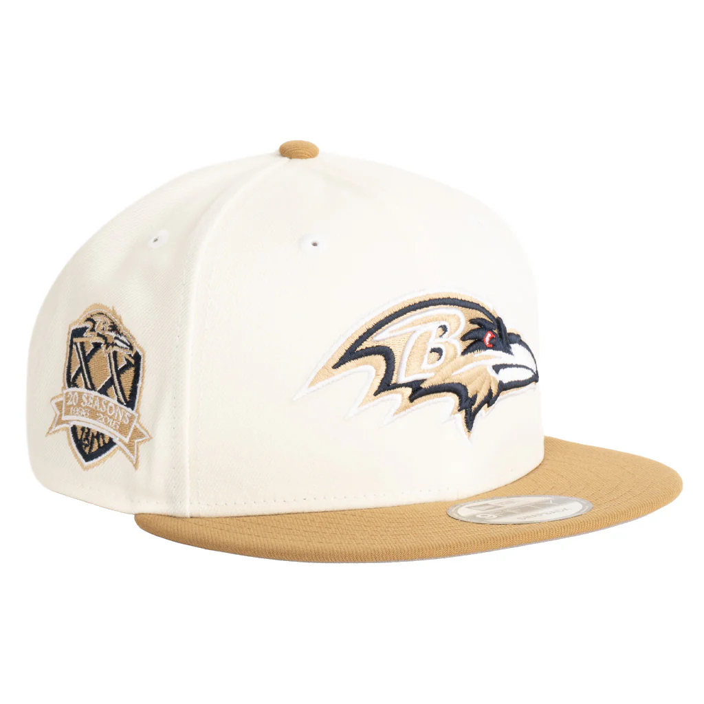 NFL Baltimore Ravens New Era Harvester 9FIFTY Snapback Hat - Wheat - Image 2