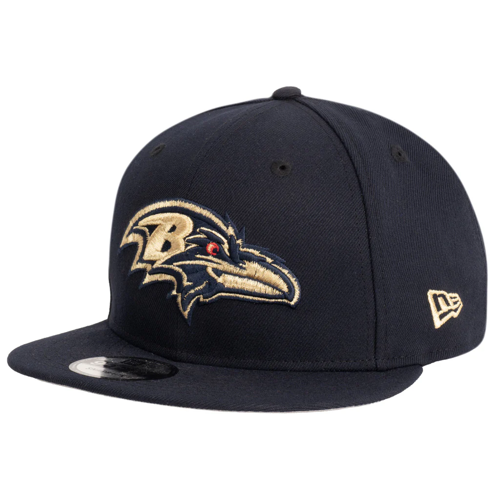 NFL Baltimore Ravens New Era Royal Merchant 9FIFTY Snapback Hat - Navy
