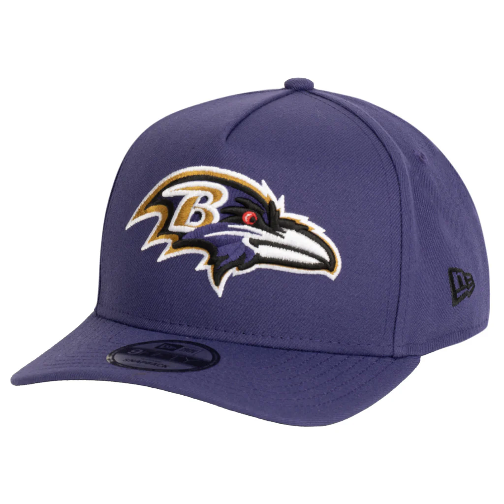 NFL Baltimore Ravens New Era Team Undervisor 9FIFTY A-Frame Snapback Hat - Purple - Image 2