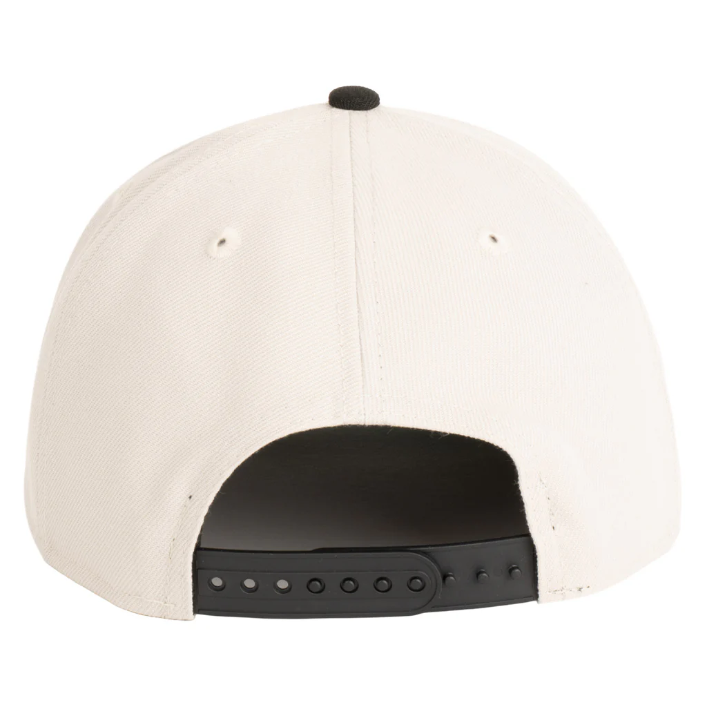NFL Baltimore Ravens New Era Two-Tone Primary Team Color Stone 9FIFTY A-Frame Snapback Hat - Stone - Image 2