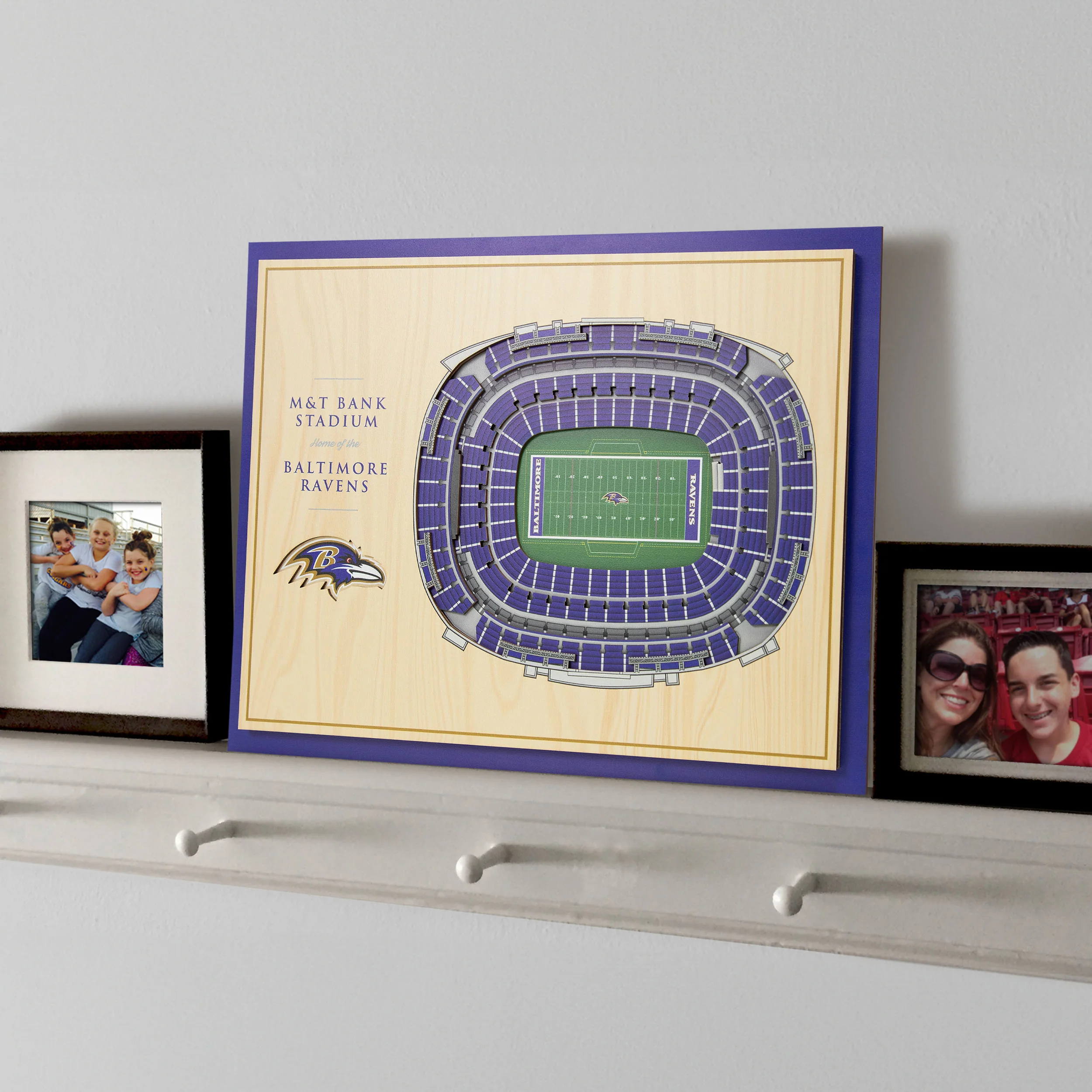 NFL Baltimore Ravens You the fan 5-Layer Stadium View Wall Art - Image 2