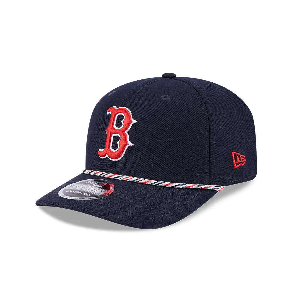 MLB Boston Red Sox New Era Multicolor Rope 9SEVENTY Stretch-Snapback Hat - Navy