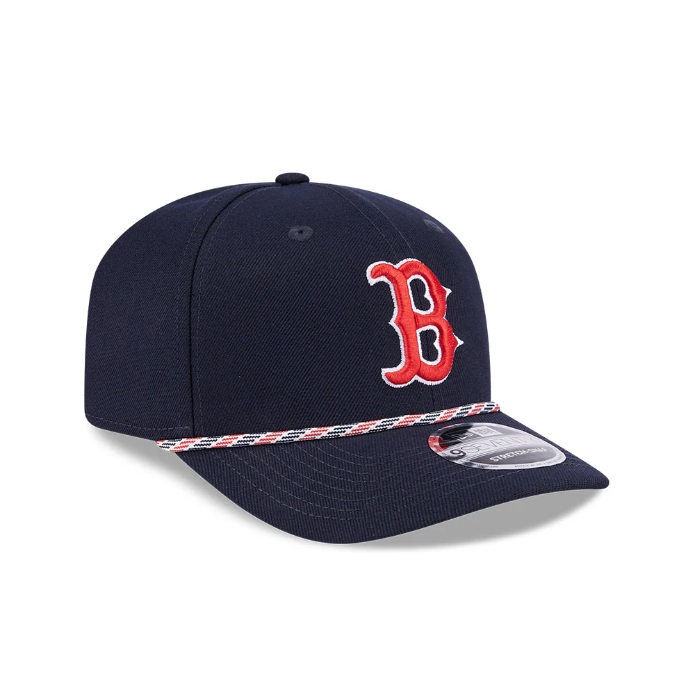 MLB Boston Red Sox New Era Multicolor Rope 9SEVENTY Stretch-Snapback Hat - Navy - Image 2