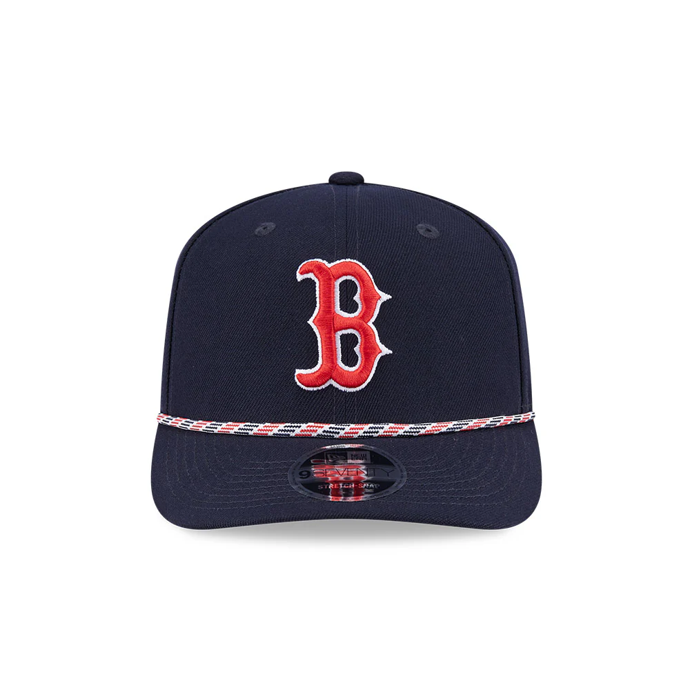 MLB Boston Red Sox New Era Multicolor Rope 9SEVENTY Stretch-Snapback Hat - Navy - Image 3