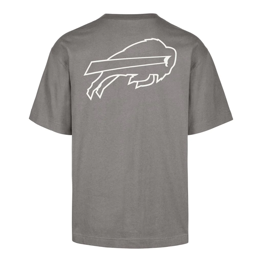 NFL Buffalo Bills '47 Wolf Lateral Foundation T-Shirt - Gray - Image 3