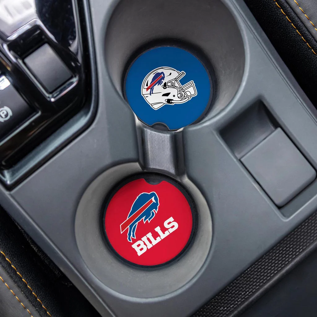 NFL Buffalo Bills Evergreen 2-Pack Car Coasters - Image 2