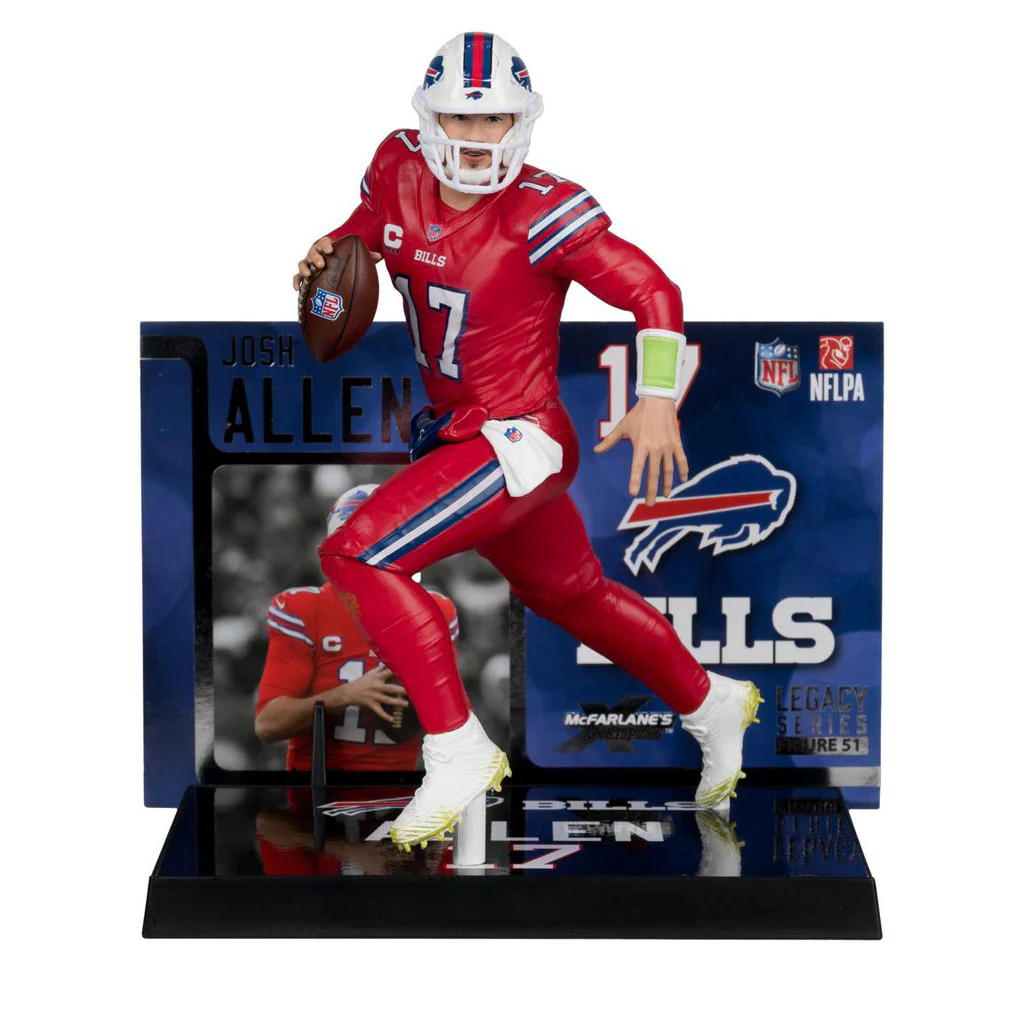 NFL Buffalo Bills Josh Allen McFarlane 7-Inch Color Rush Jersey Figure - Image 2