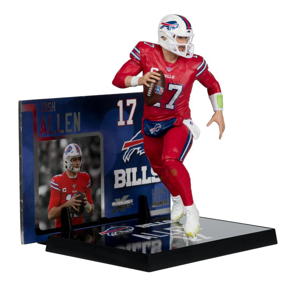 NFL Buffalo Bills Josh Allen McFarlane 7-Inch Color Rush Jersey Figure - Image 3