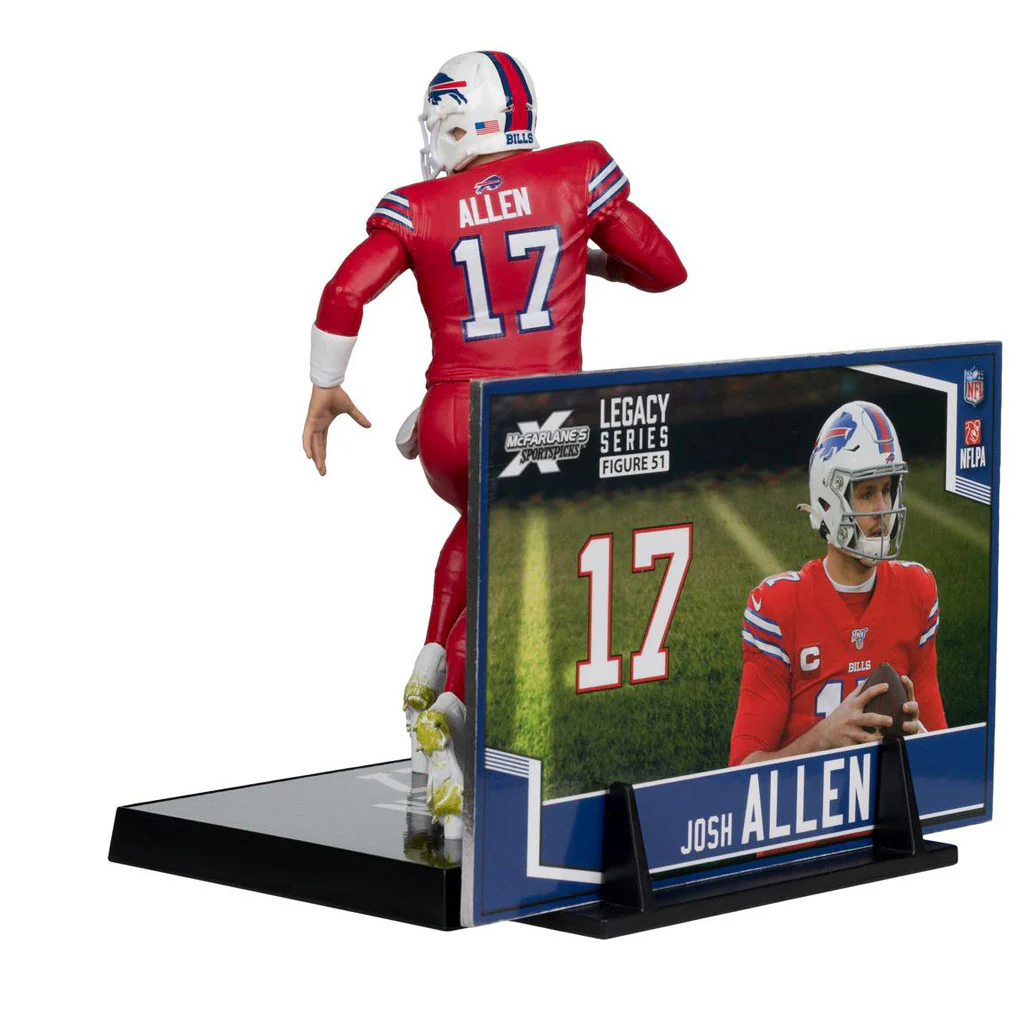 NFL Buffalo Bills Josh Allen McFarlane 7-Inch Color Rush Jersey Figure - Image 4