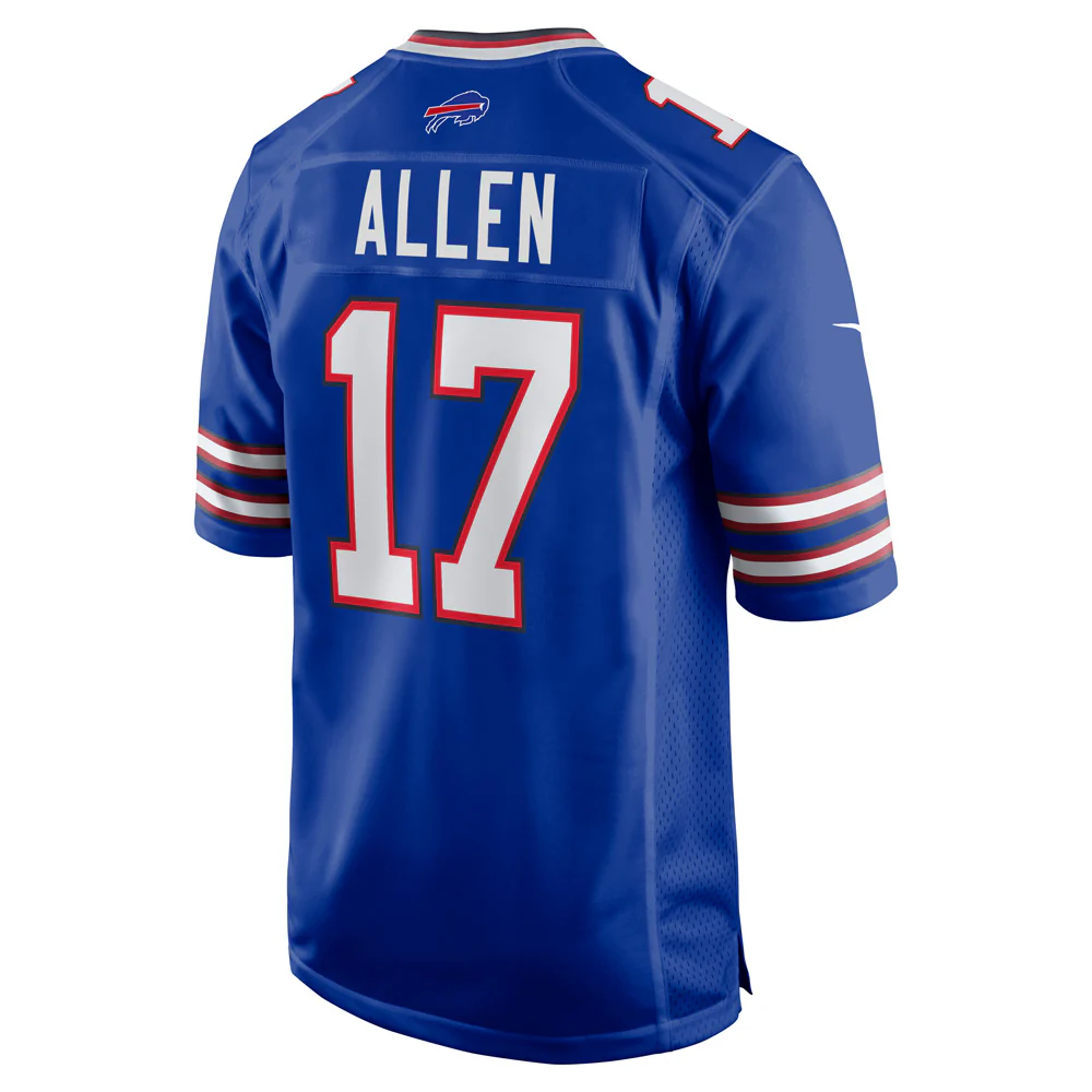 NFL Buffalo Bills Josh Allen Nike Home Game Jersey - Blue - Image 3