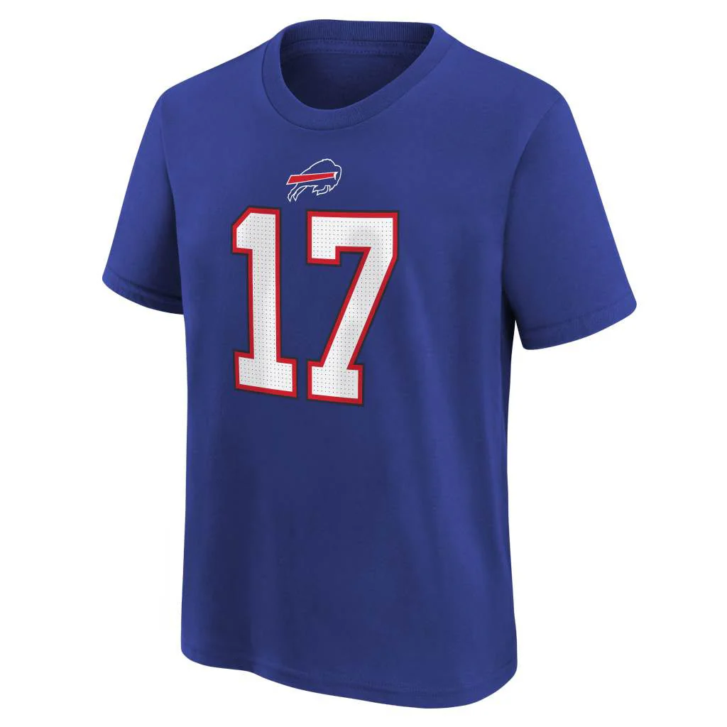 NFL Buffalo Bills Josh Allen Youth Nike Name & Number T-Shirt - Blue - Image 2