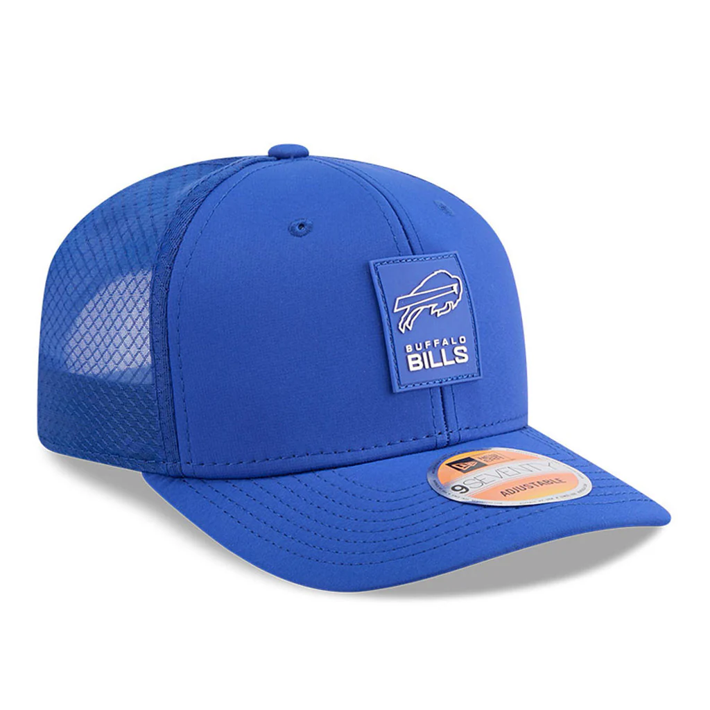 NFL Buffalo Bills New Era 2025 Sideline 9SEVENTY Stretch-Snapback Hat - Blue - Image 2