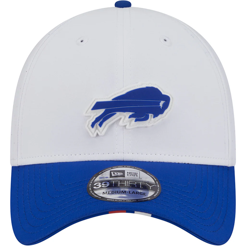 NFL Buffalo Bills New Era 2025 Training 39THIRTY Flex Fit Hat - White - Image 3