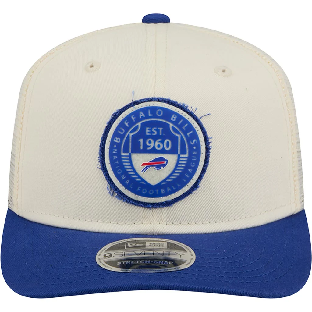 NFL Buffalo Bills New Era Circle 9SEVENTY Stretch-Snapback Hat - Cream - Image 3