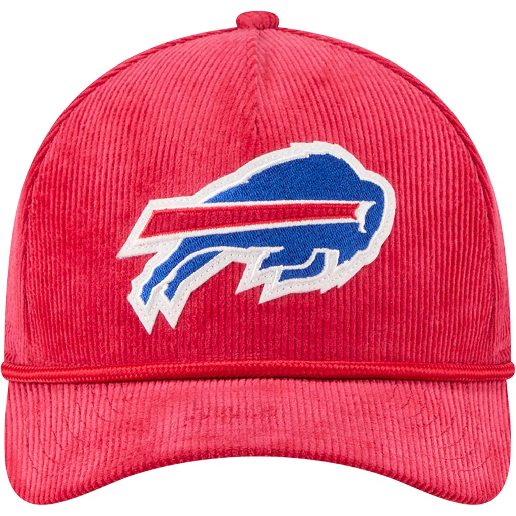 NFL Buffalo Bills New Era Corduroy 9FORTY A-Frame M-Crown Snapback Hat - Red - Image 3