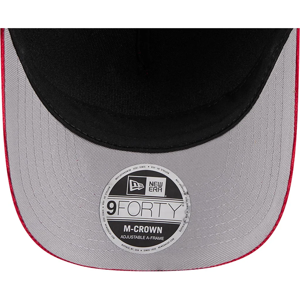 NFL Buffalo Bills New Era Corduroy 9FORTY A-Frame M-Crown Snapback Hat - Red - Image 5
