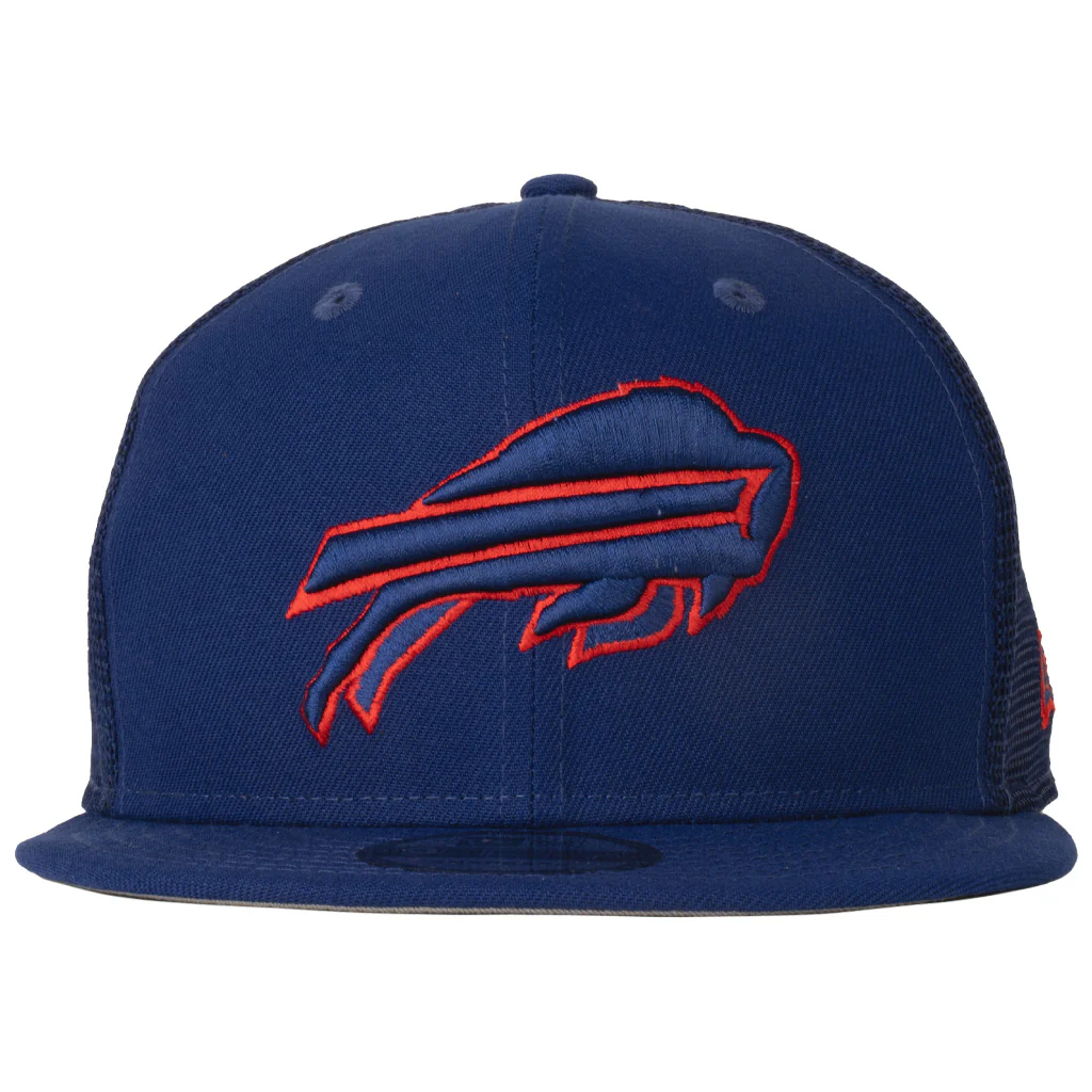 NFL Buffalo Bills New Era Shadowline 9FIFTY Snapback Trucker Hat - Blue - Image 2