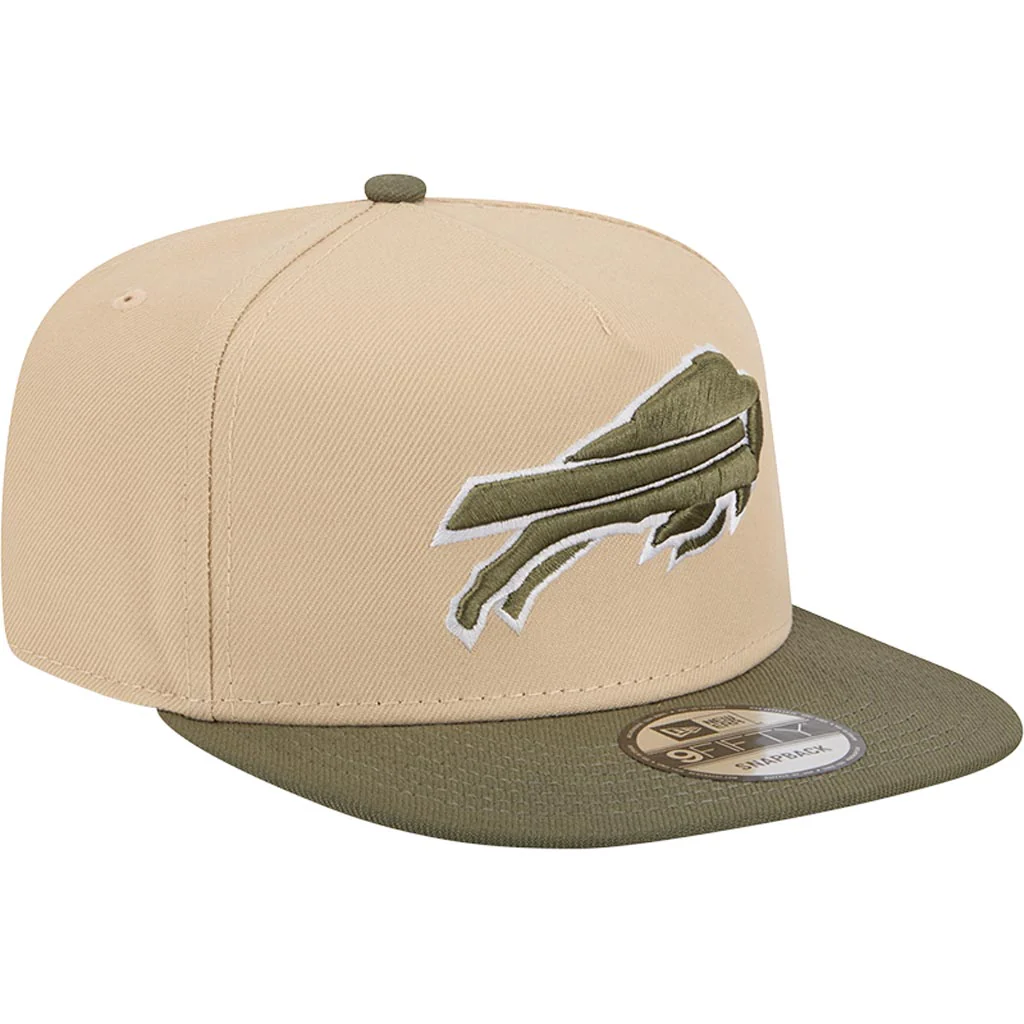 NFL Buffalo Bills New Era Two-Tone Drift Wood 9FIFTY A-Frame Snapback Hat - Tan - Image 2