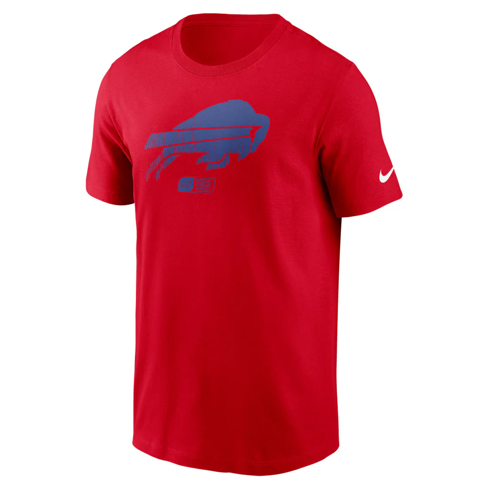 NFL Buffalo Bills Nike Faded Essential T-Shirt - Red - Image 2