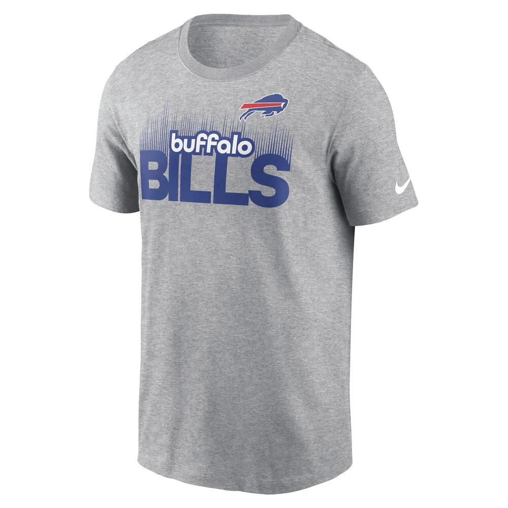 NFL Buffalo Bills Nike Local Essential T-Shirt - Heather Gray - Image 2