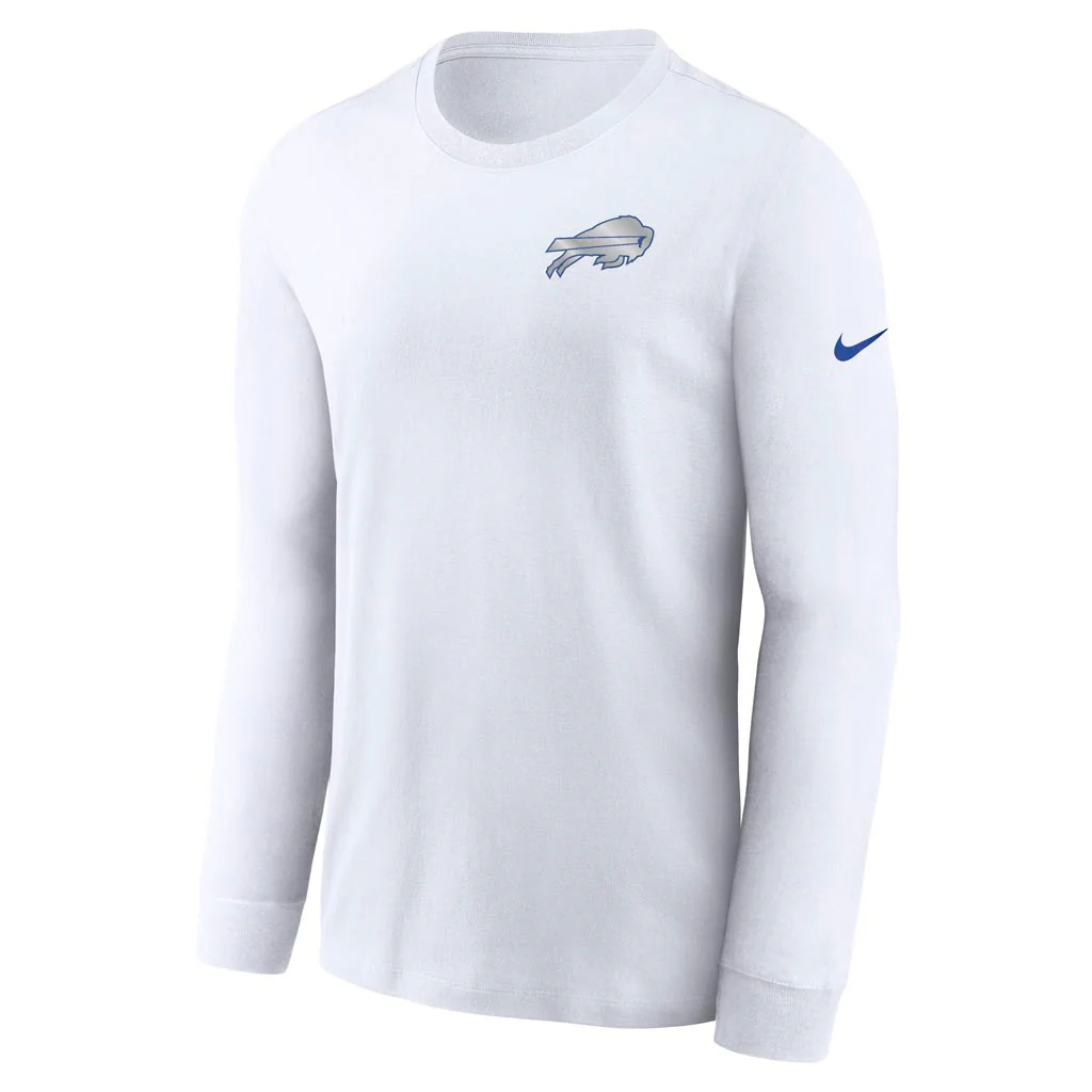 NFL Buffalo Bills Nike Rivalries Cotton Long Sleeve T-Shirt - White - Image 2
