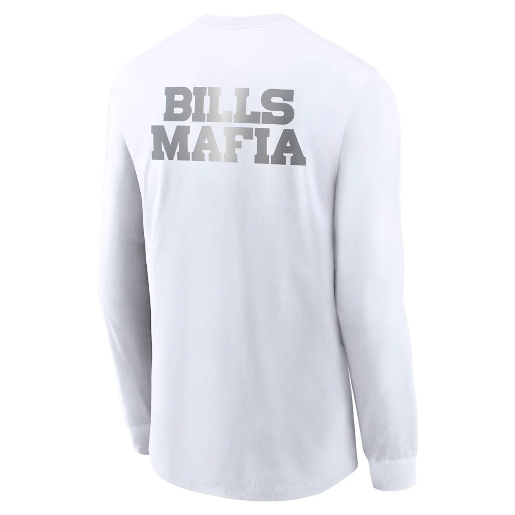 NFL Buffalo Bills Nike Rivalries Cotton Long Sleeve T-Shirt - White - Image 3