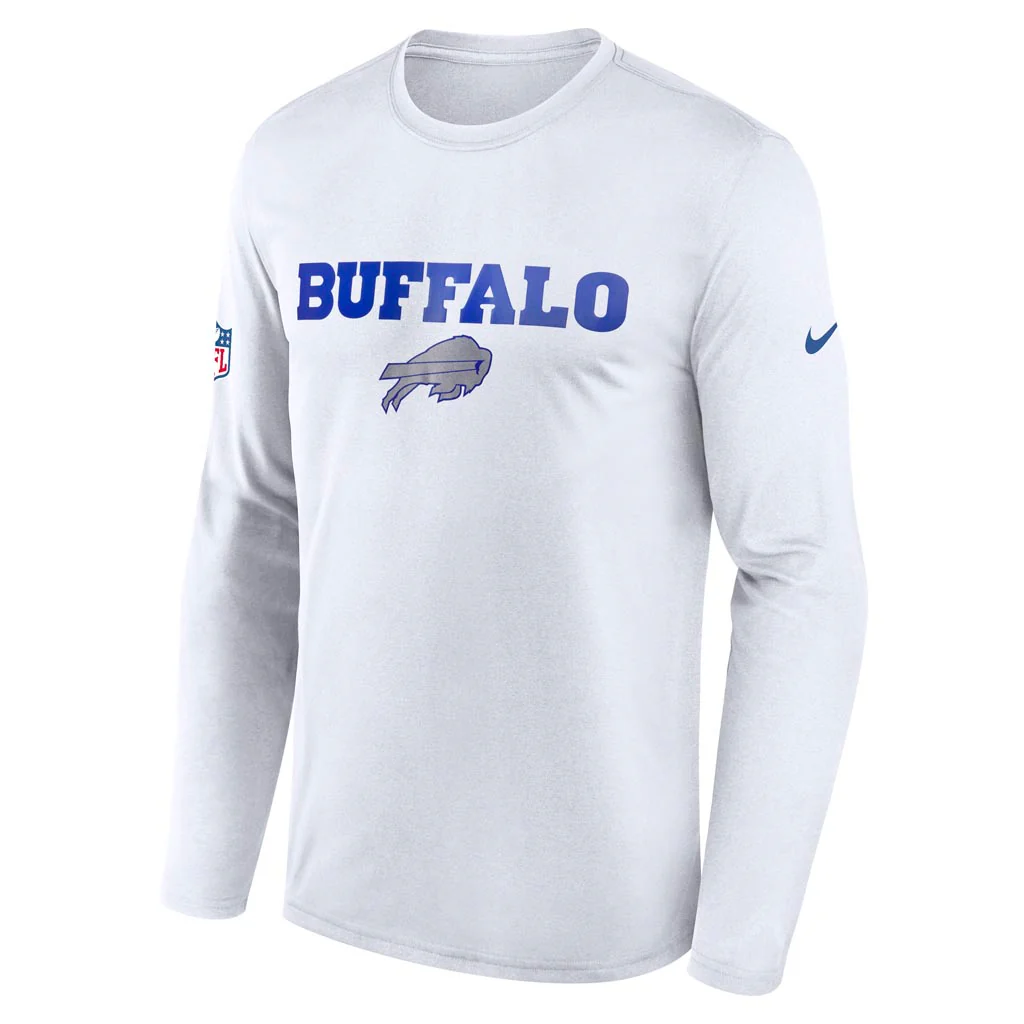 NFL Buffalo Bills Nike Rivalries Legend Long Sleeve T-Shirt - White - Image 2