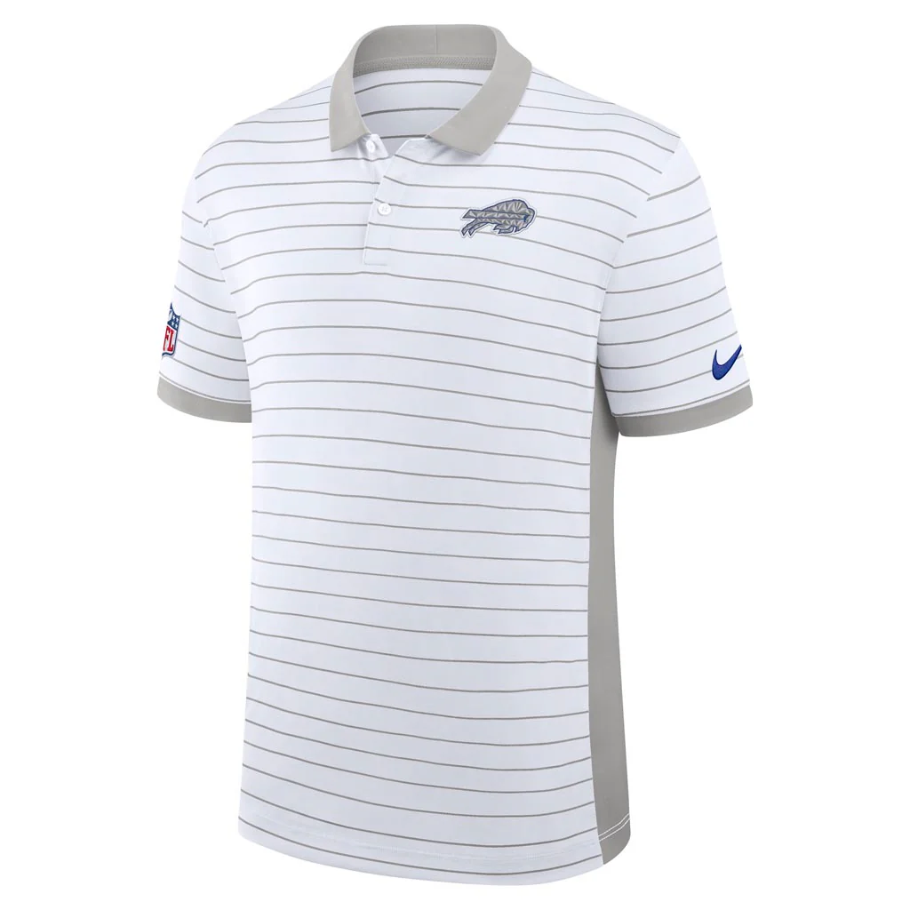NFL Buffalo Bills Nike Rivalry Stripe Polo - White - Image 2