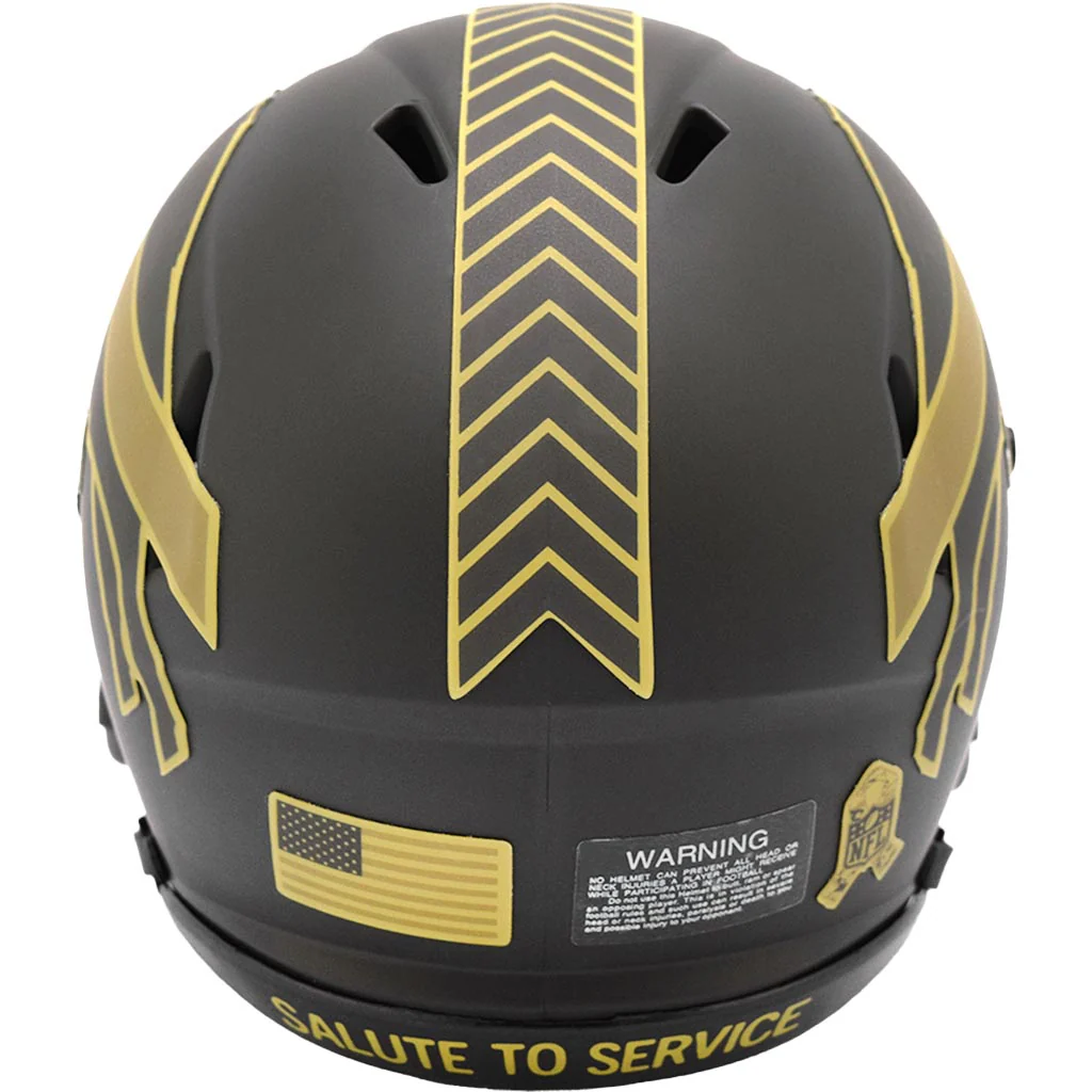 NFL Buffalo Bills Riddell 2025 Salute to Service Mini Speed Helmet - Green - Image 2