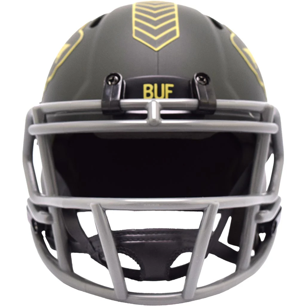 NFL Buffalo Bills Riddell 2025 Salute to Service Mini Speed Helmet - Green - Image 3