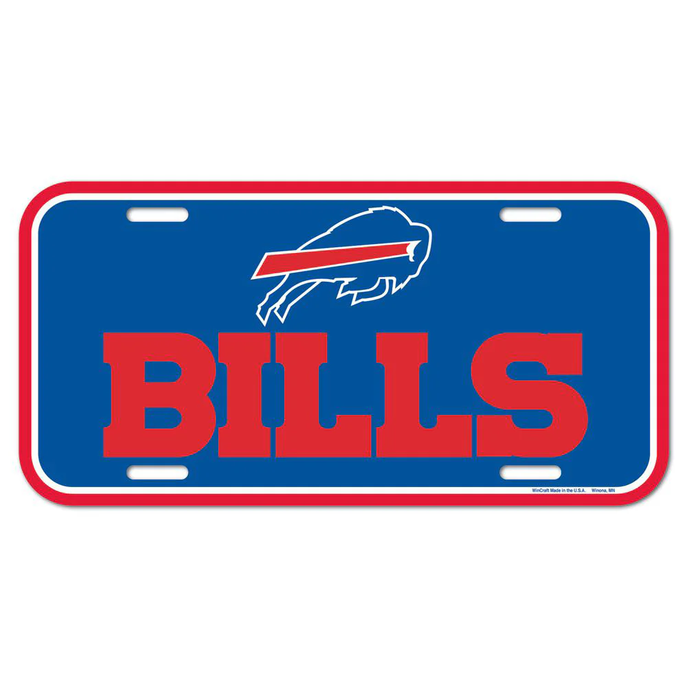 NFL Buffalo Bills WinCraft Logo Plastic License Plate