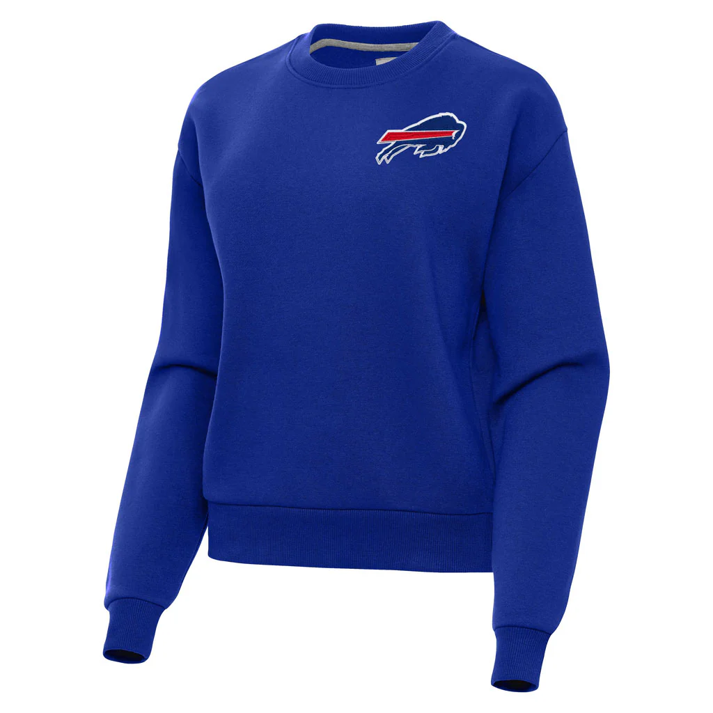 NFL Buffalo Bills Women's Antigua Victory Crewneck Sweater - Blue
