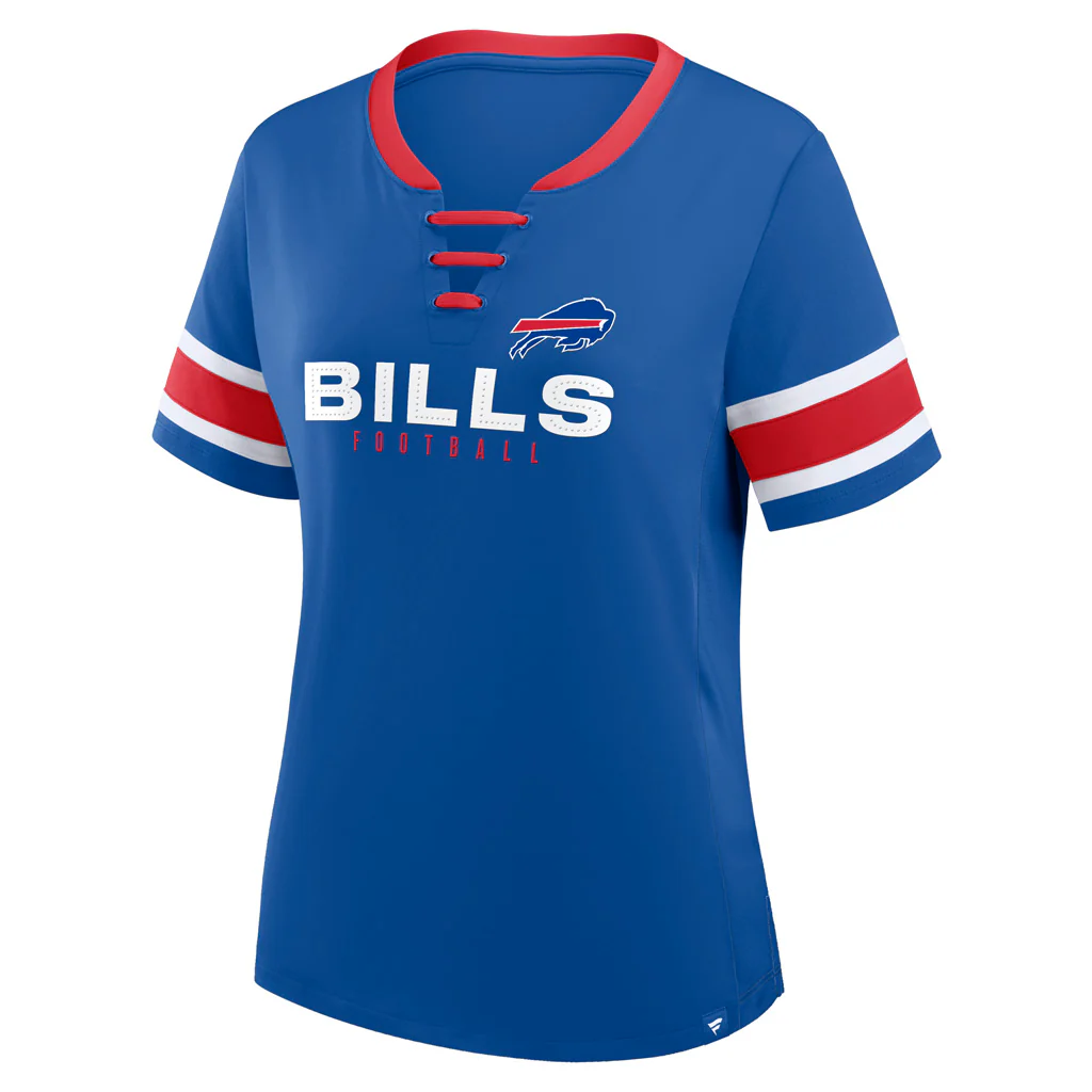 NFL Buffalo Bills Women's Fanatics Draw Play Athena Lace-Up Top - Blue - Image 2